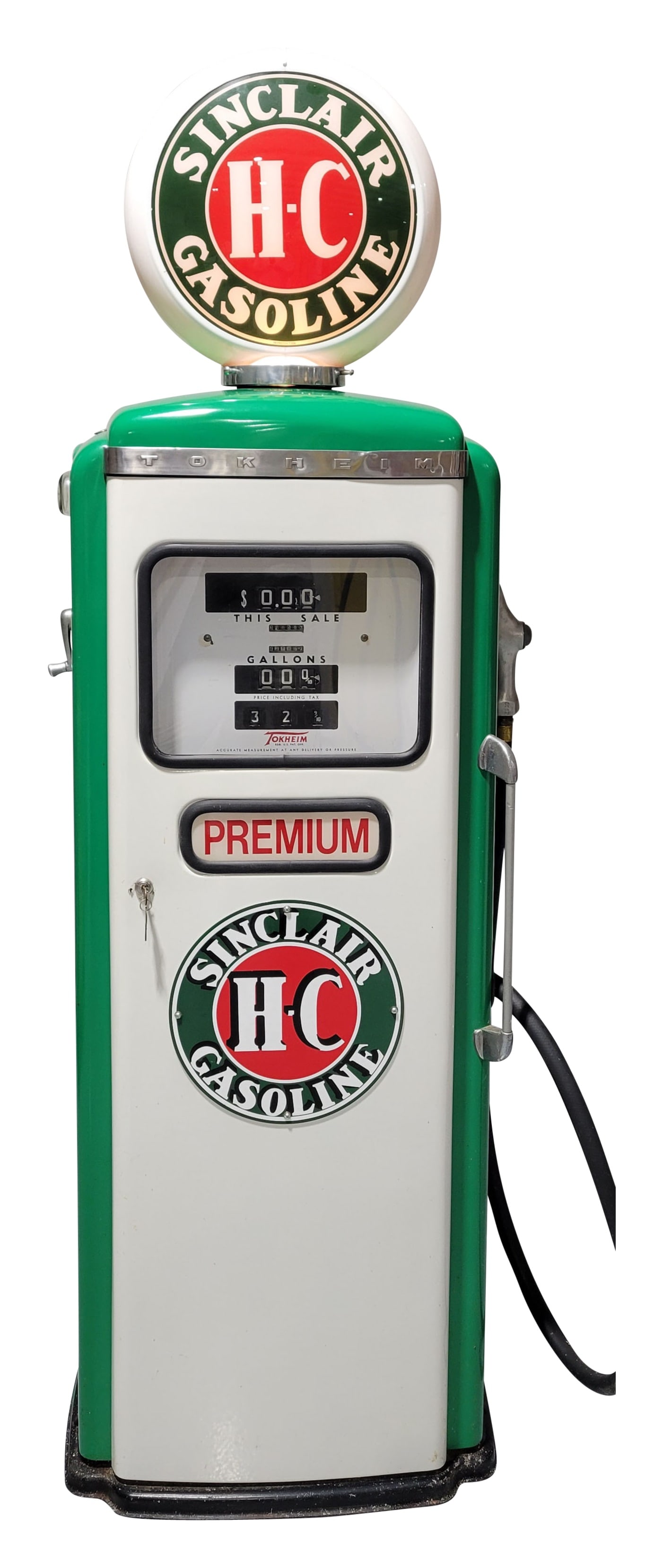 Tokheim Model #39 Computing Gas Pump Sinclair Restored (1 of 5)