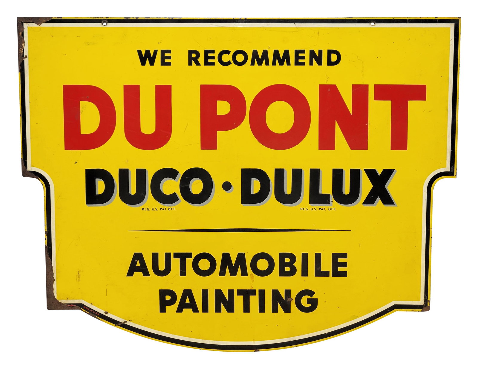Dupont Duco Dulux Automobile Painting DST Die Cut Sign (1 of 2)