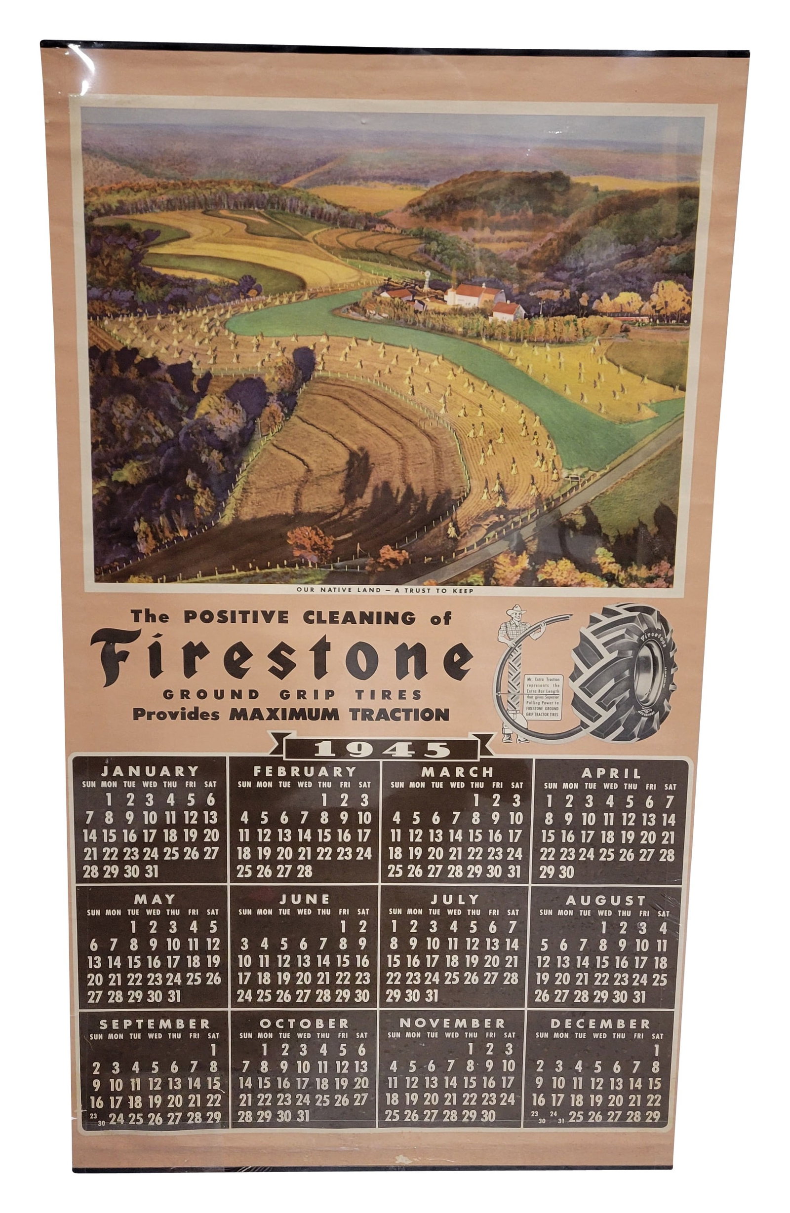 1945 Firestone Tires Calendar (1 of 2)