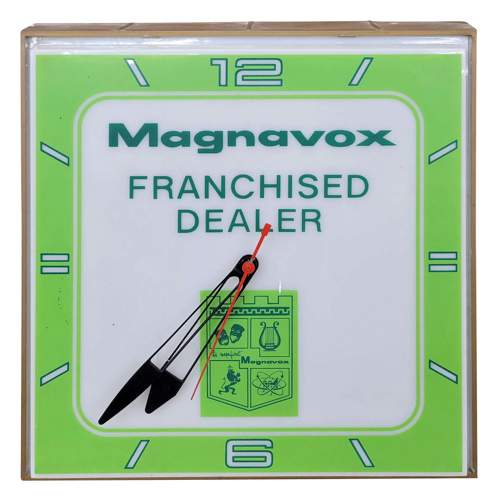 Magnavox Franchised Dealer Advertising Clock (1 of 2)