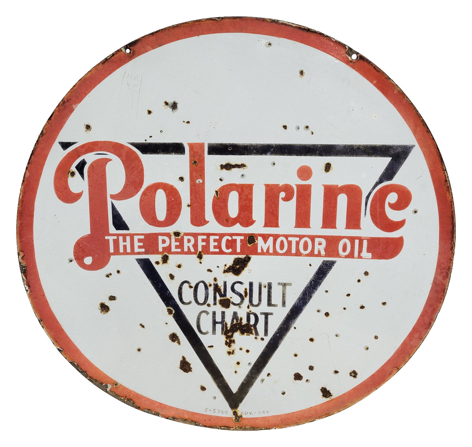 30" Polarine The Perfect Motor Oil DSP Sign (1 of 2)