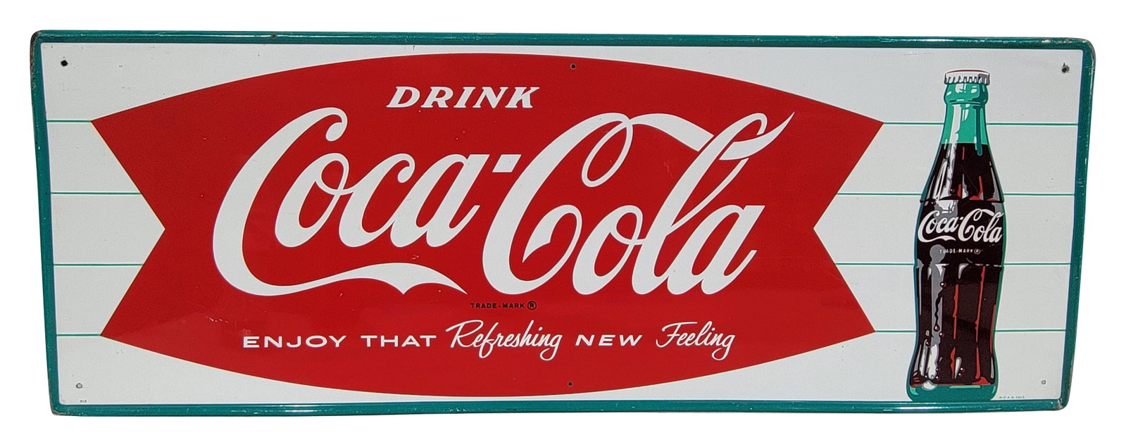 Drink Coca Cola SST Sign With Fishtail and Bottle Logo (1 of 2)