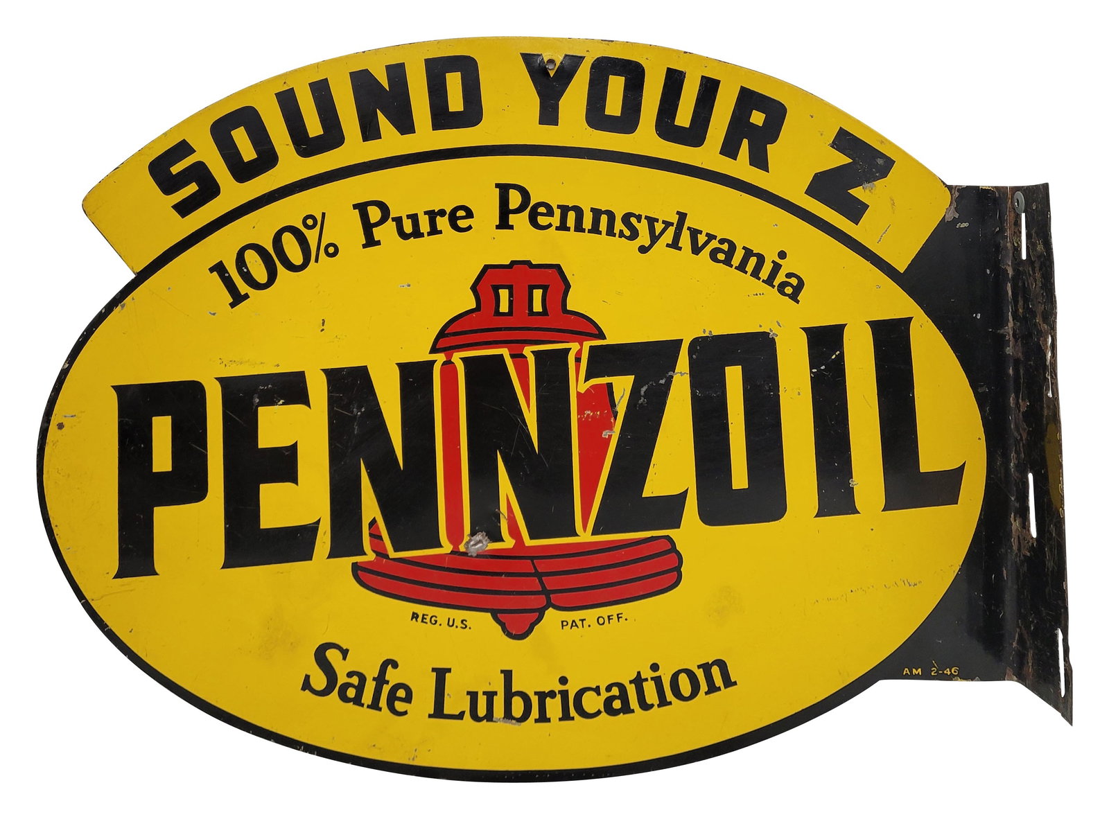 Pennzoil Sound Your Z Safe Lubrication Flange Sign (1 of 2)