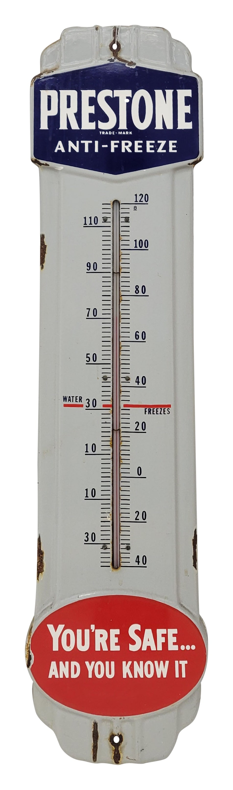 Prestone Anti Freeze You're Safe And You Know It Porcelain Thermometer (1 of 2)