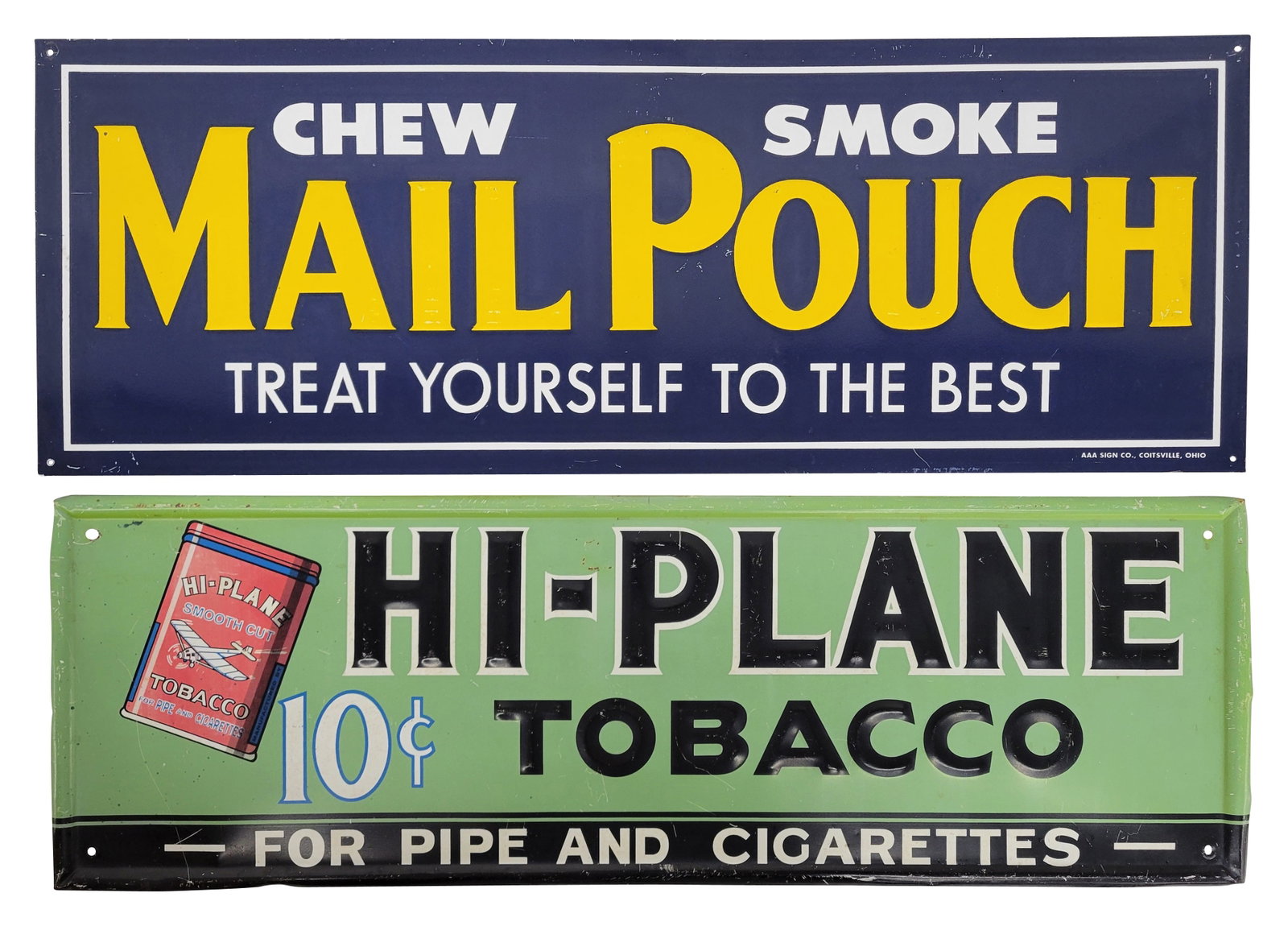 Hi Plane Tobacco and Mail Pouch Sign (1 of 2)