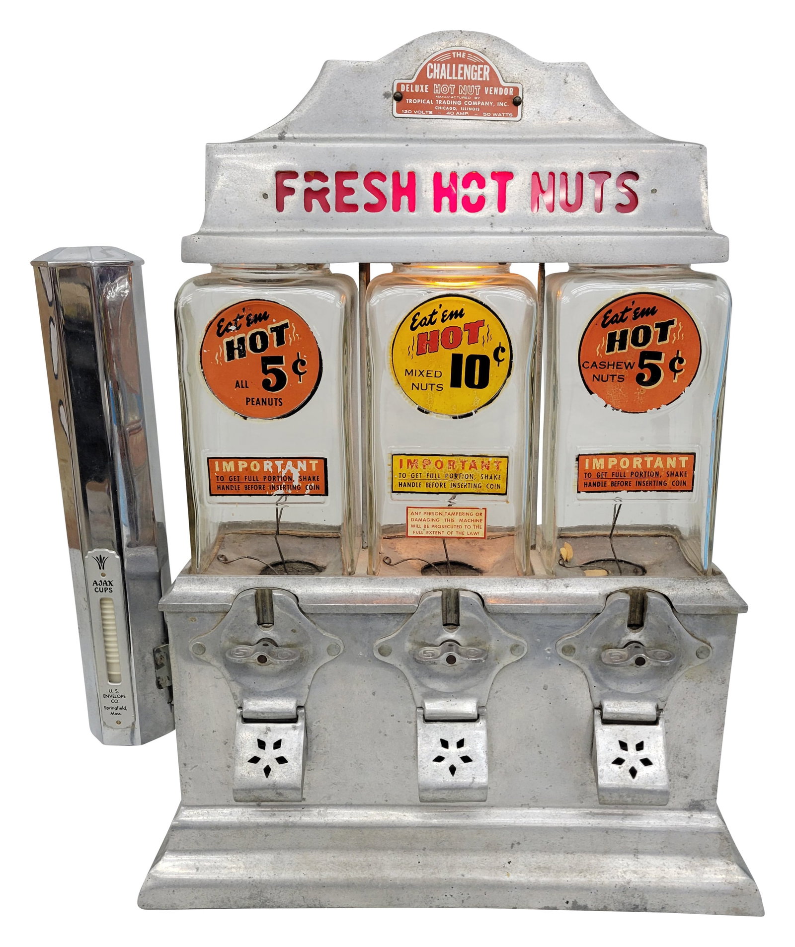 Challenger Fresh Hot Nuts Coin Operated Vending Machine (1 of 5)
