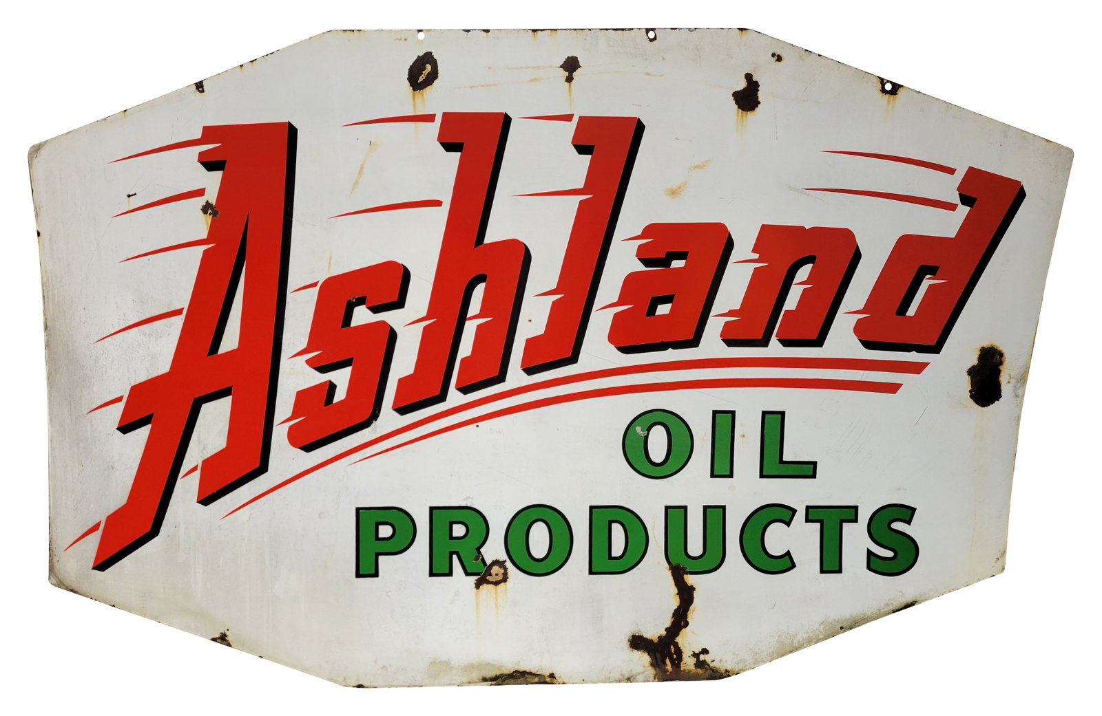 Ashland Oil Products Double Sided Porcelain Sign (1 of 2)