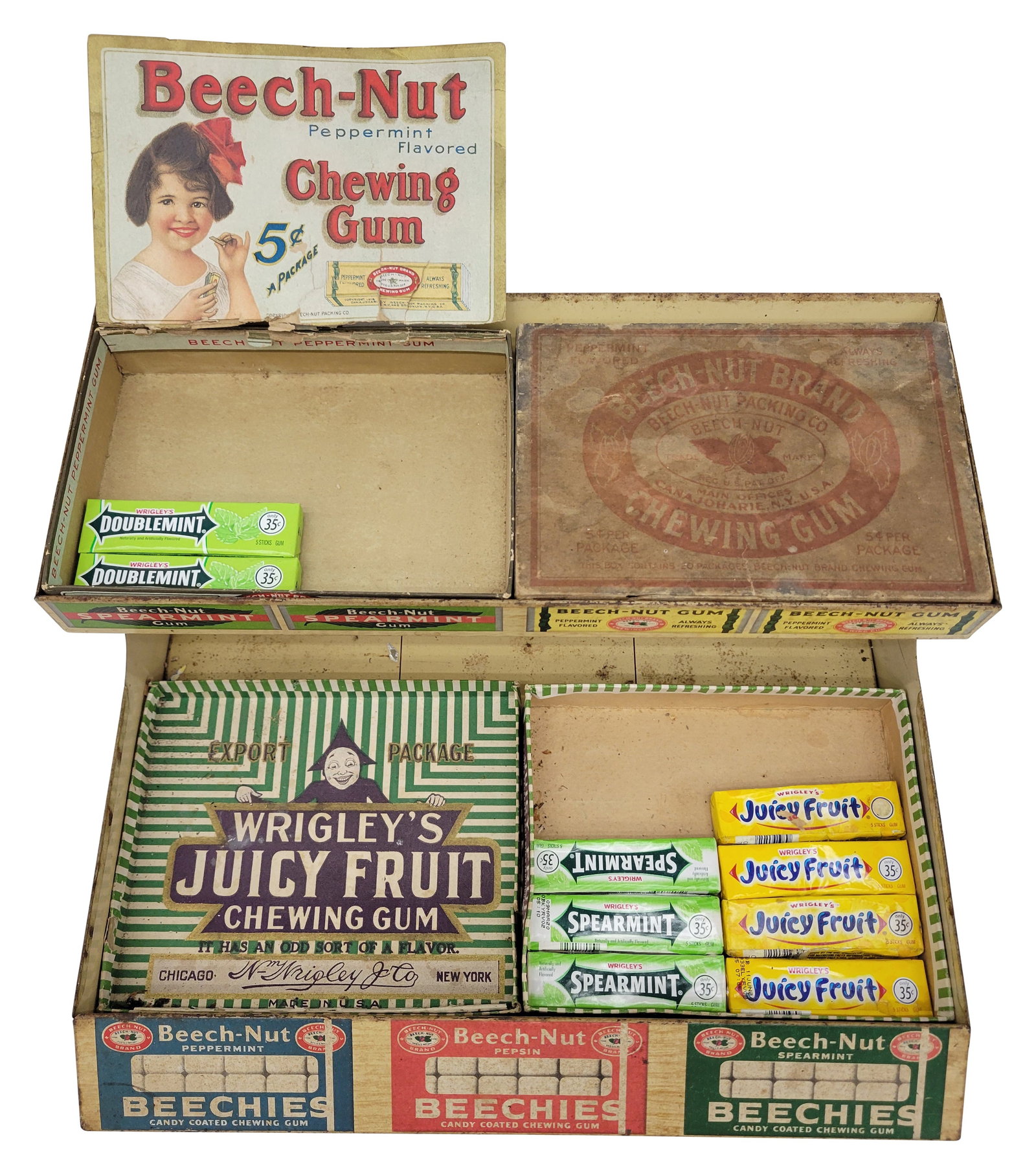 Beech Nut Wrigley's Juicy Fruit Gum Counter Top Display (1 of 4)