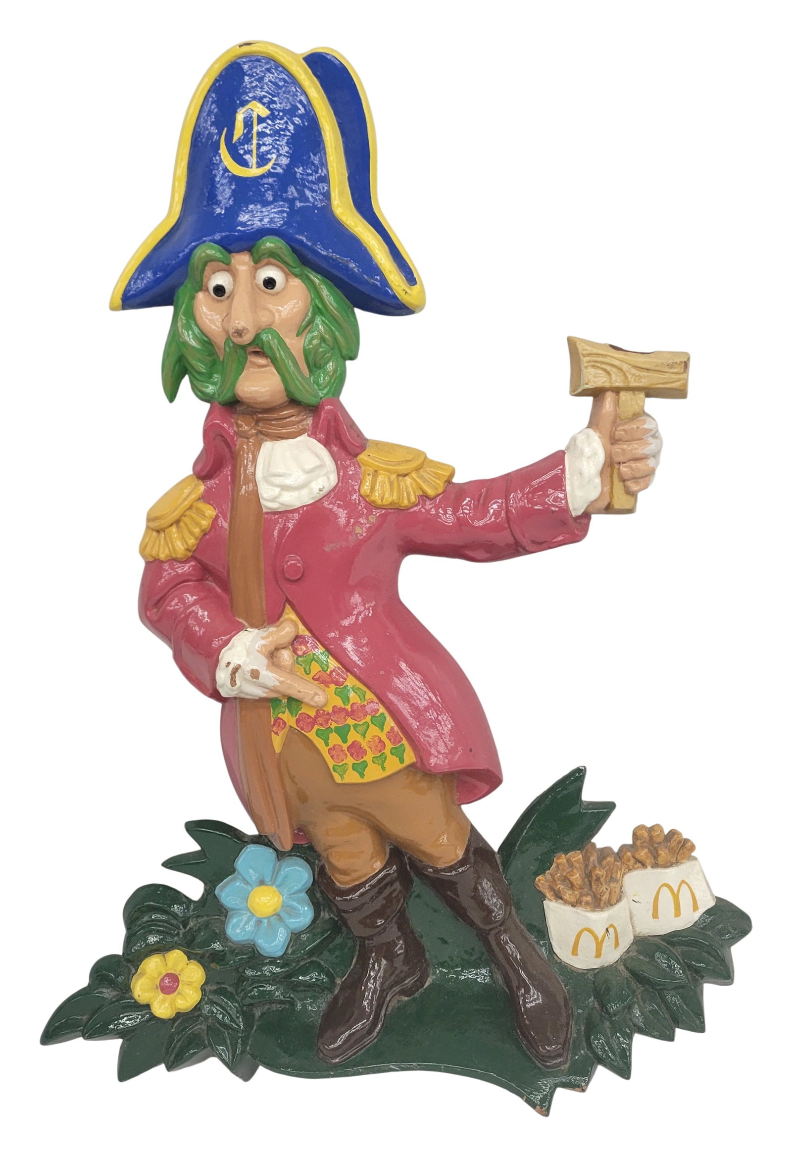 1970s McDonalds Captain Crook Wall Plaque Sign (1 of 2)