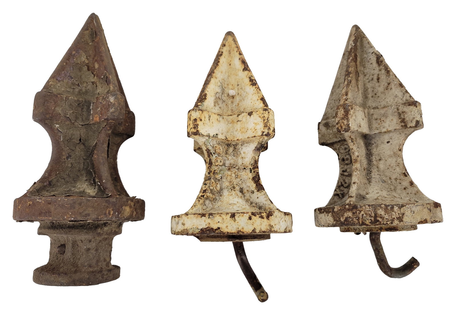 Antique Cast Iron Service Station Sign Pole Finials (1 of 2)