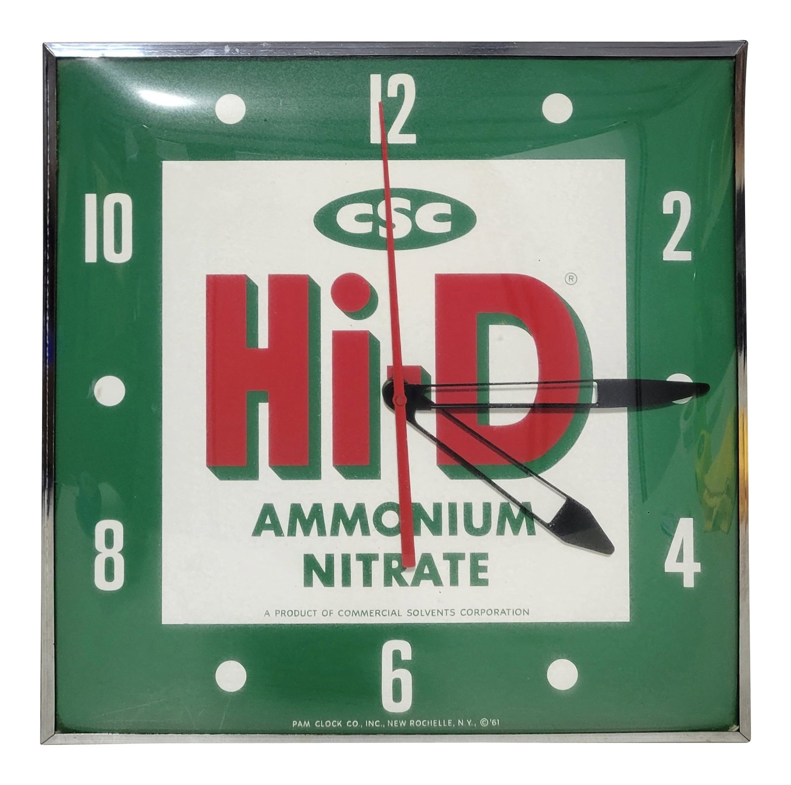 Hi-D Ammonium Nitrate Pam Advertising Clock (1 of 2)