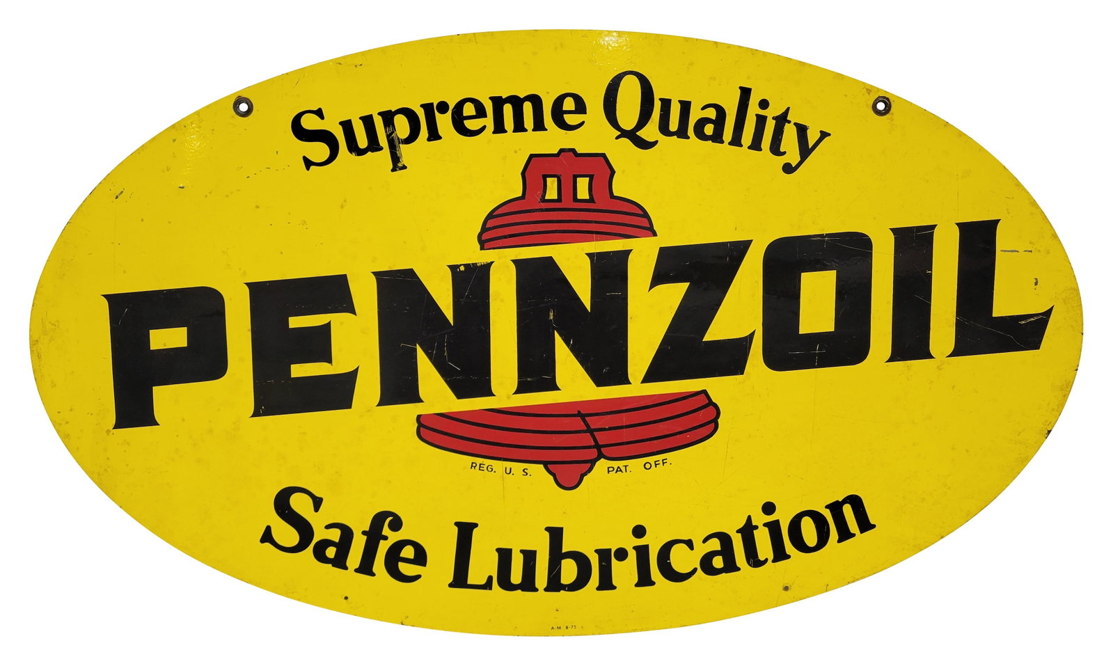 Pennzoil Supreme Quality and Safe Lubrication DST Sign (1 of 3)