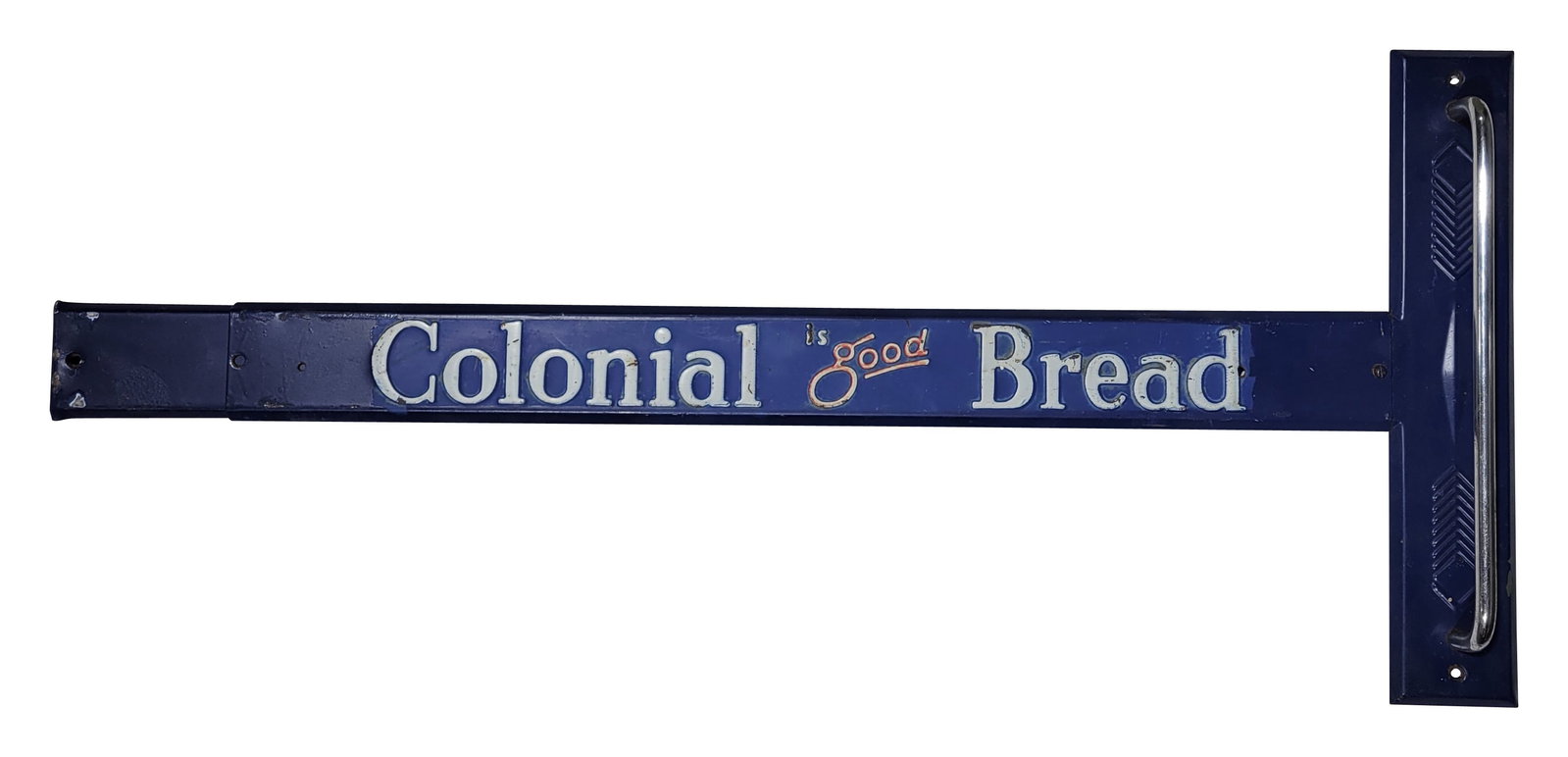 Colonial Is Good Bread SS Door Push Sign (1 of 2)