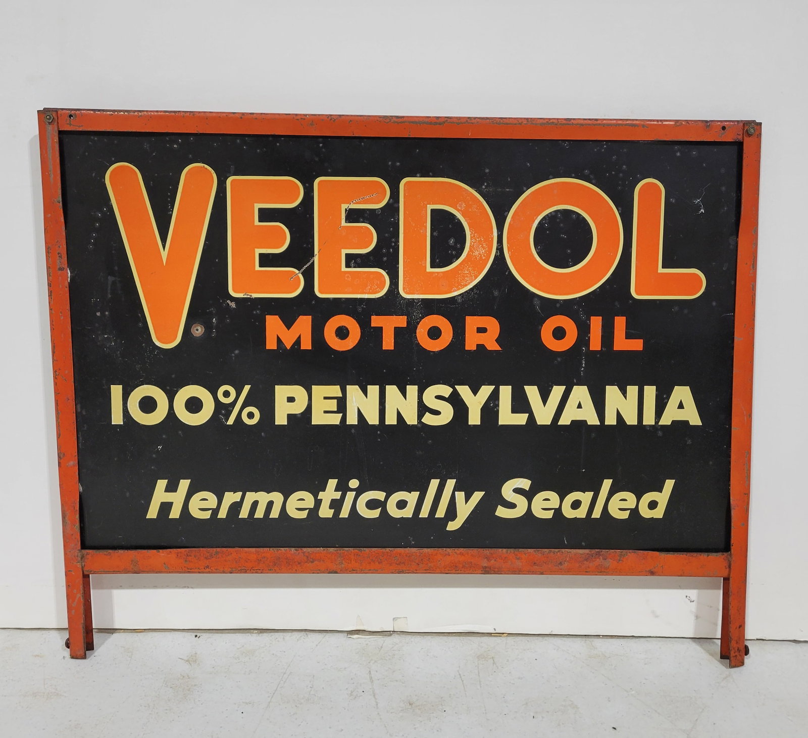 Veedol Motor Oil Hermetically Sealed DST Rack Topper Sign - 2
