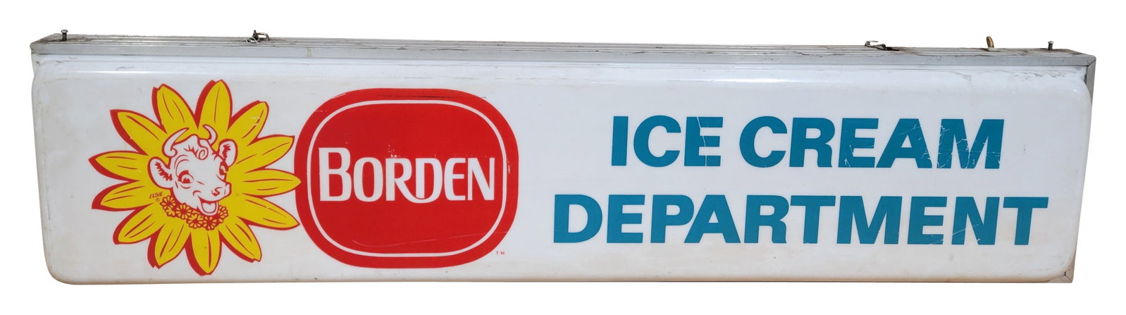 Borden Ice Cream Department Double Sided Light Up Sign With Elsie (1 of 2)