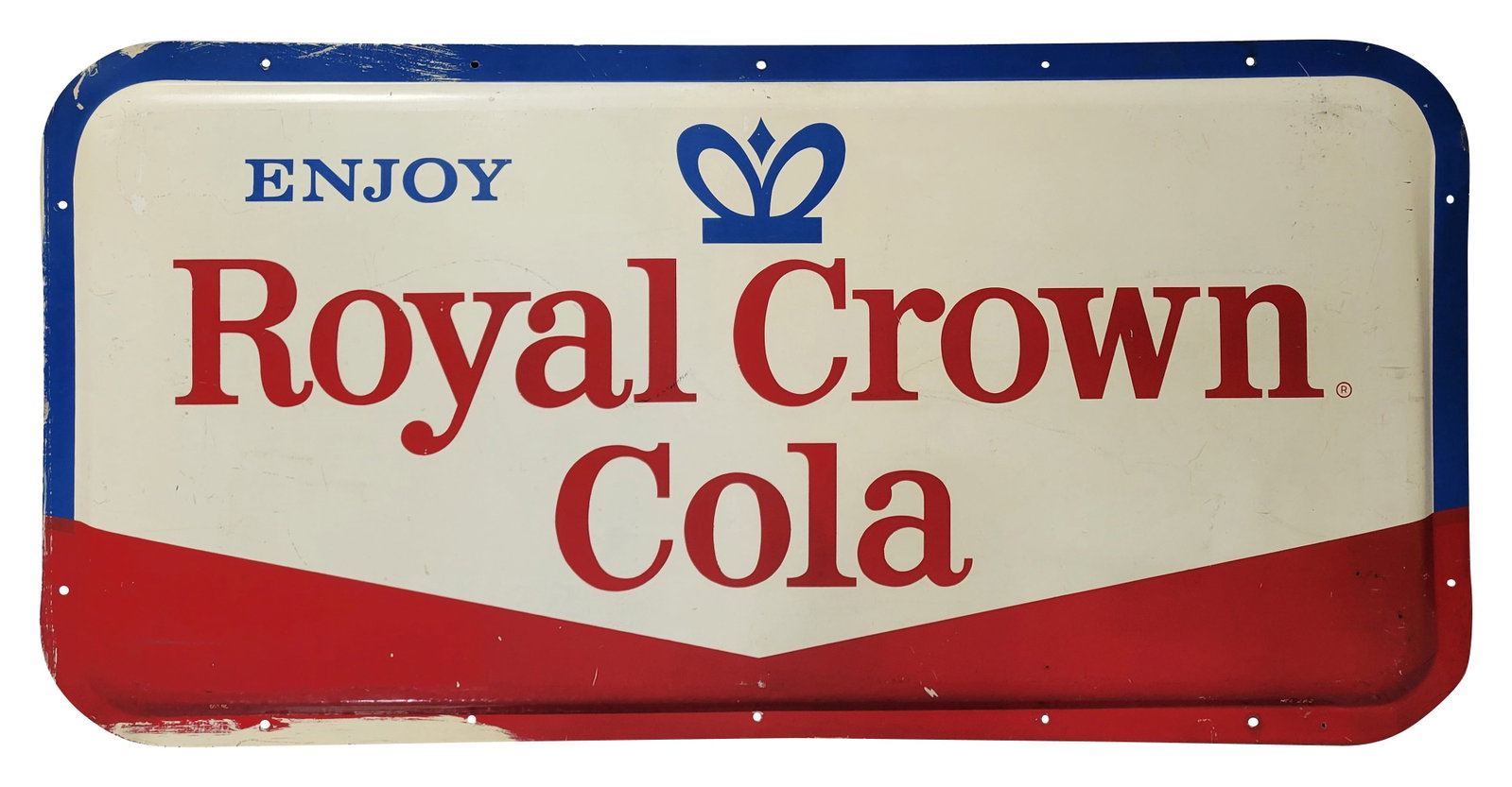 Enjoy Royal Crown Cola Single Sided Tin Sign (1 of 2)