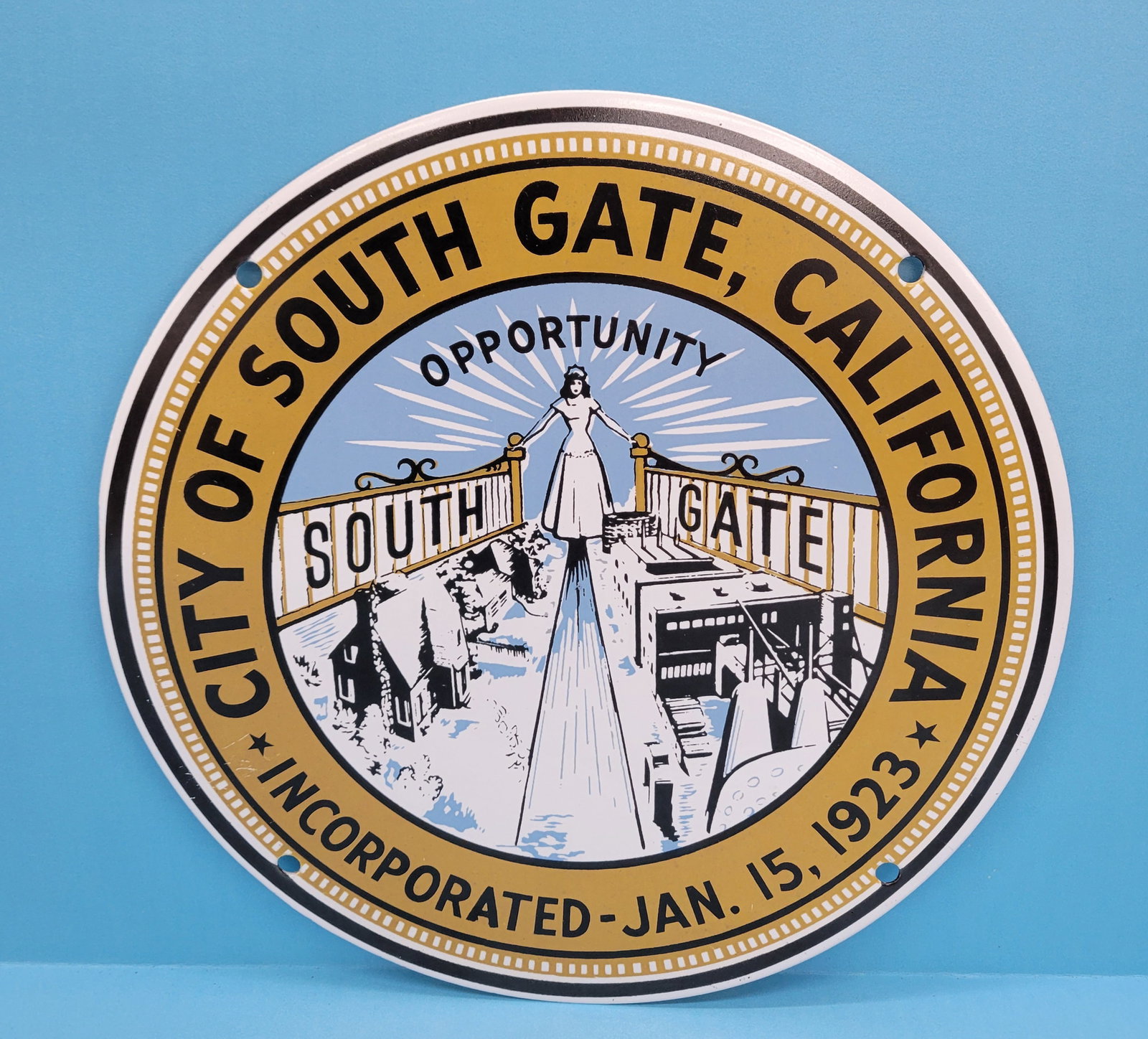 City of South Gate California SST Municipal Sign (1 of 2)