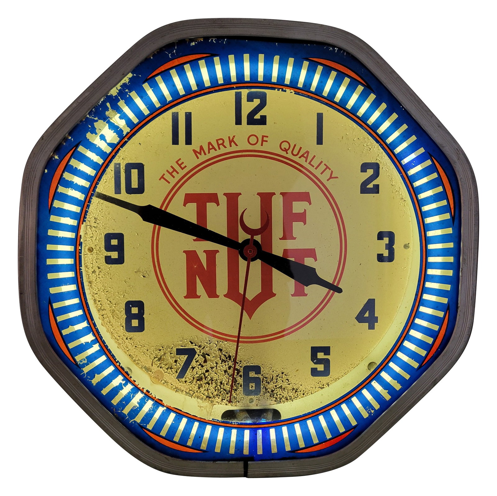 Tuf Nut The Mark Of Quality Neon Advertising Clock (1 of 4)