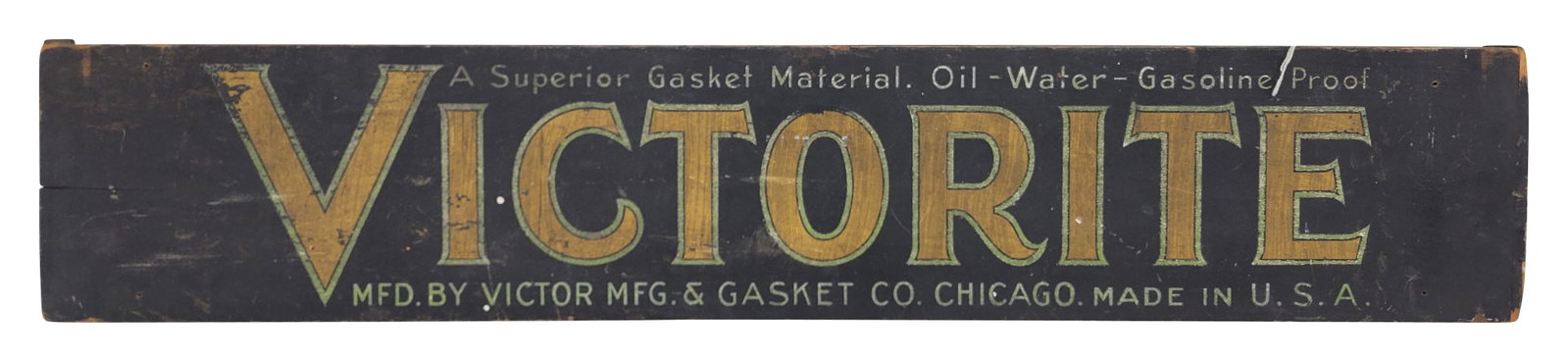 Victorite Double Sided Painted Wood Sign (1 of 2)