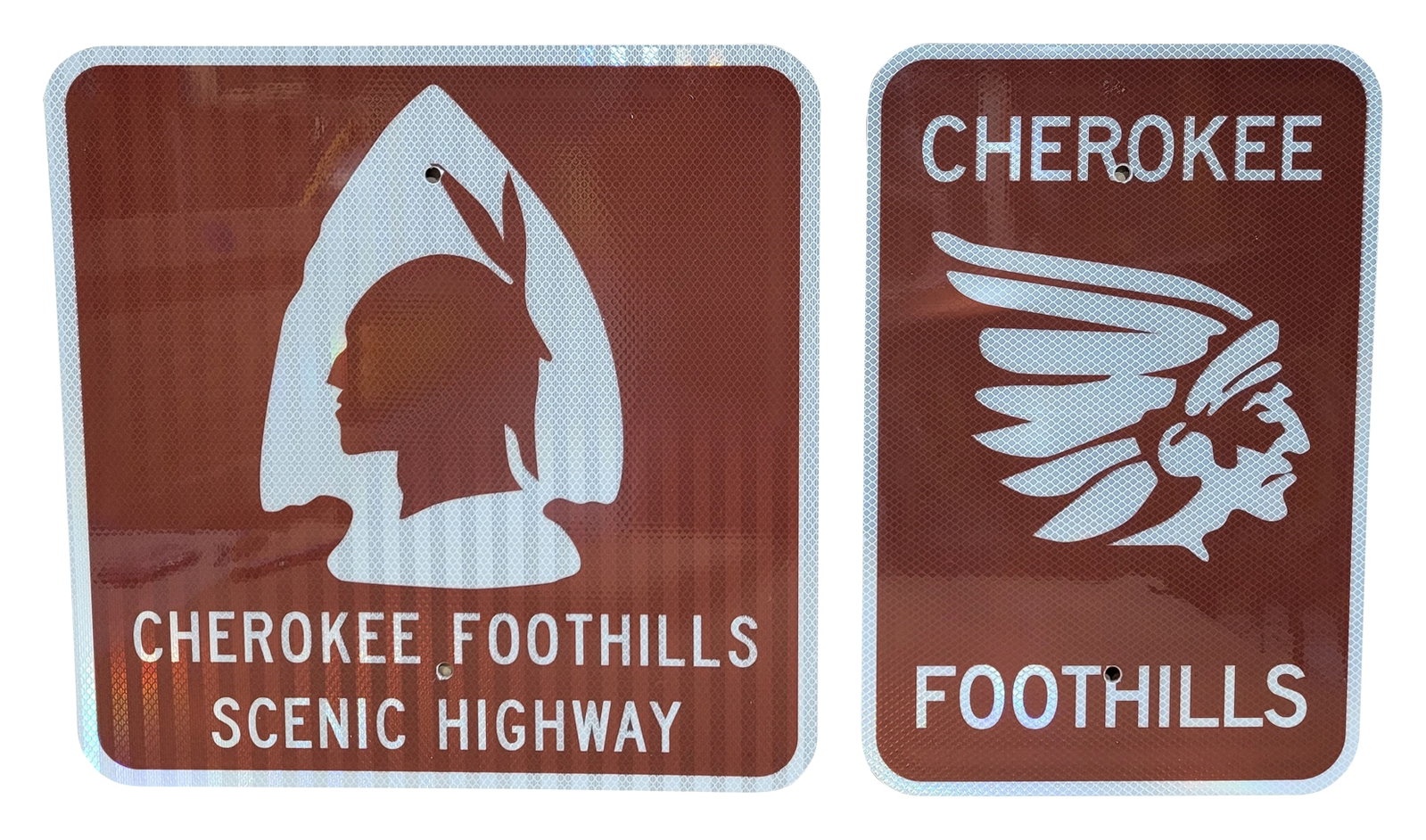 Cherokee Foothills Single Sided Aluminum Reflective Signs (1 of 2)