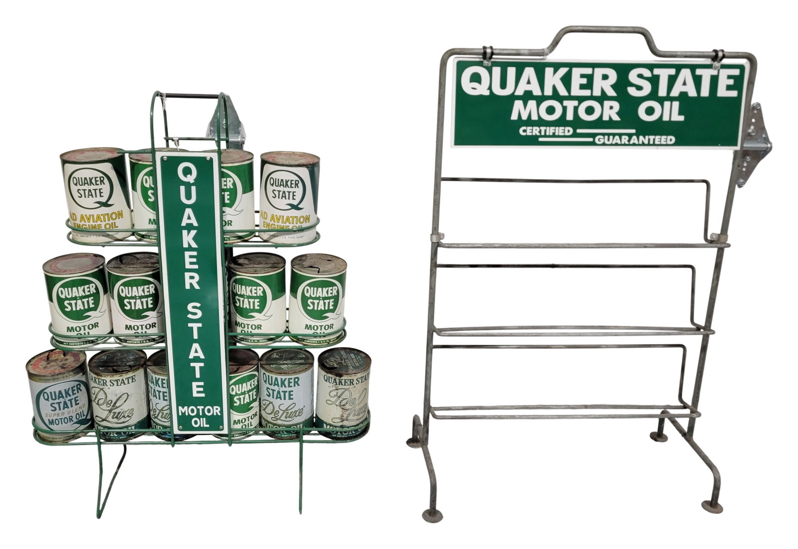 Quaker State Motor Oil Service Station Oil Can Rack Displays (1 of 2)
