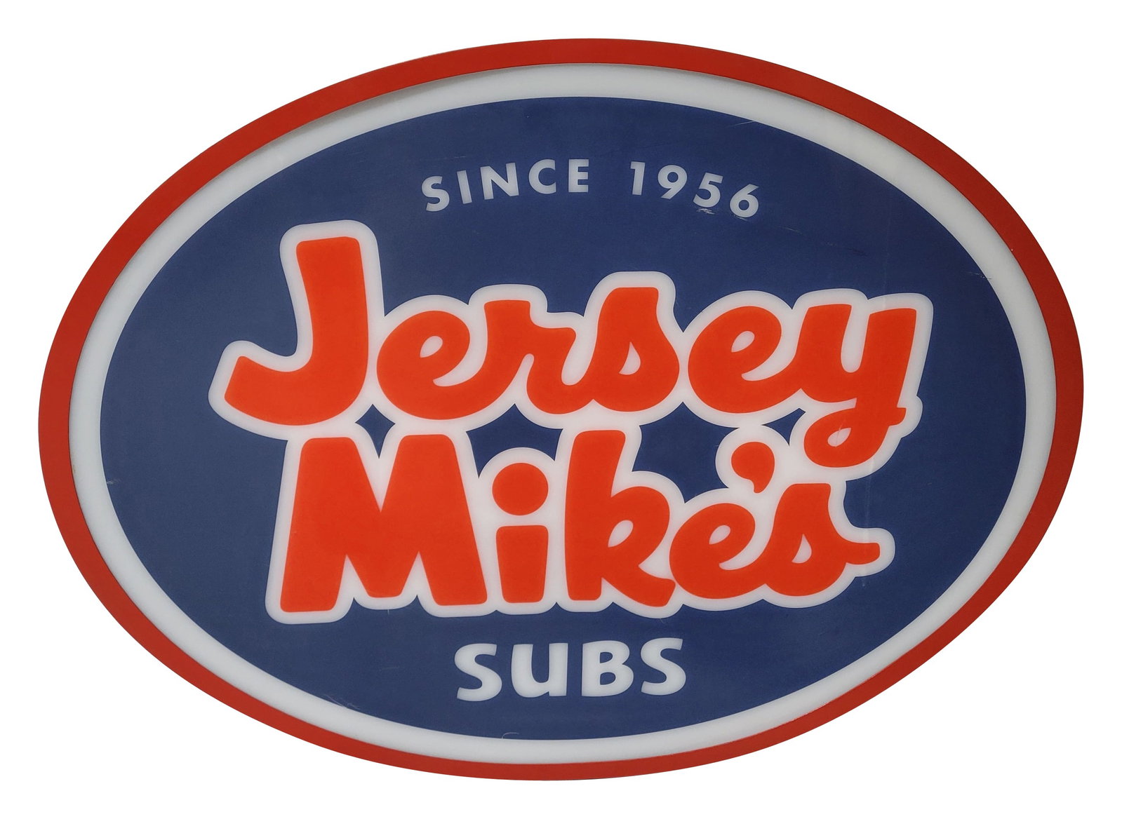 Jersey Mike's Subs Plastic Sign (1 of 2)