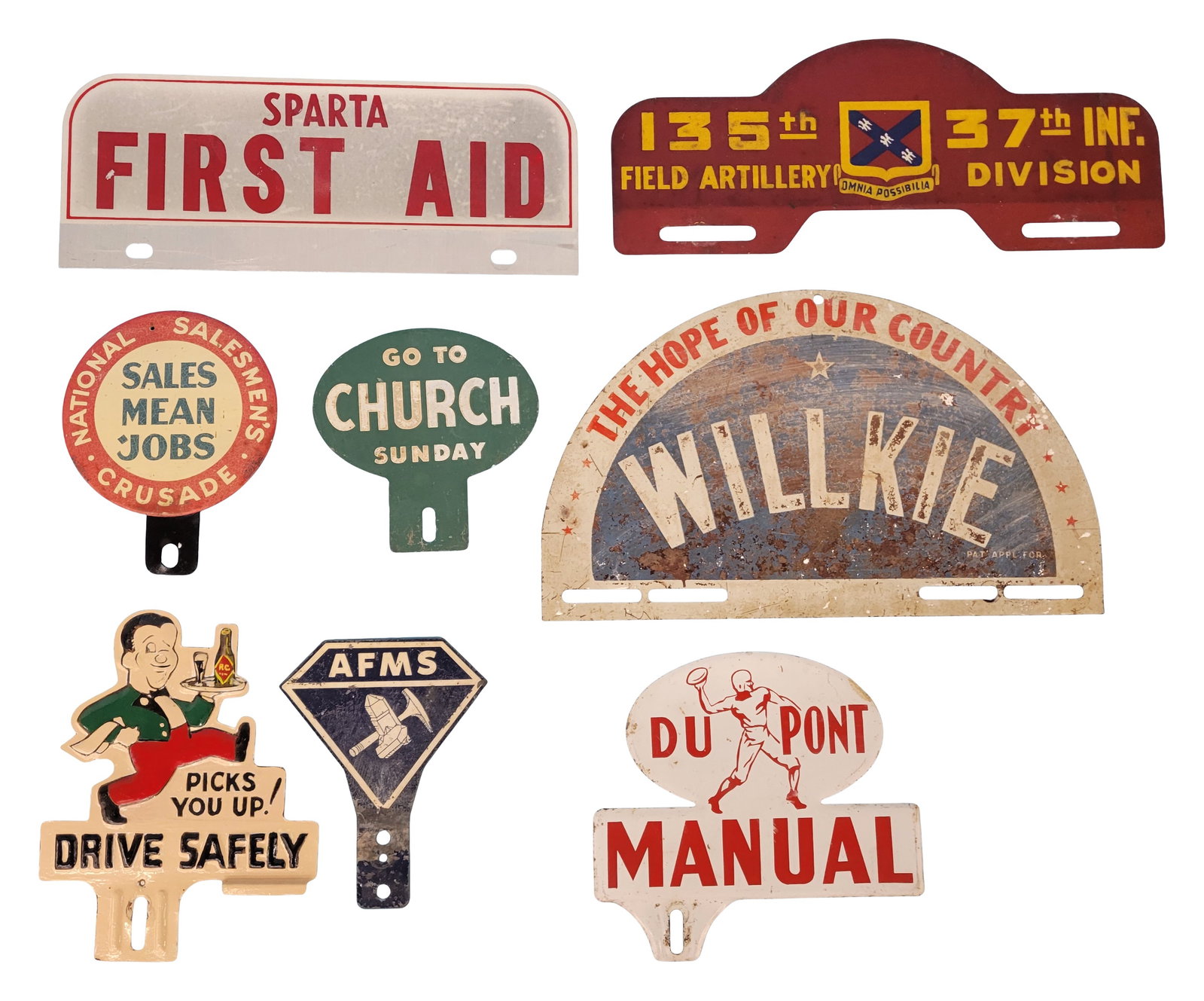 Misc. lot of tag toppers (1 of 2)