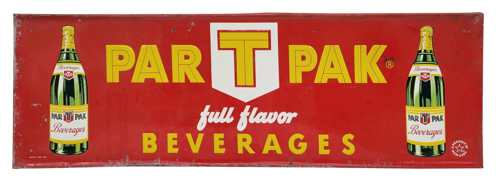 Par T Pak Full Flavor Beverages Embossed SST Sign (1 of 2)