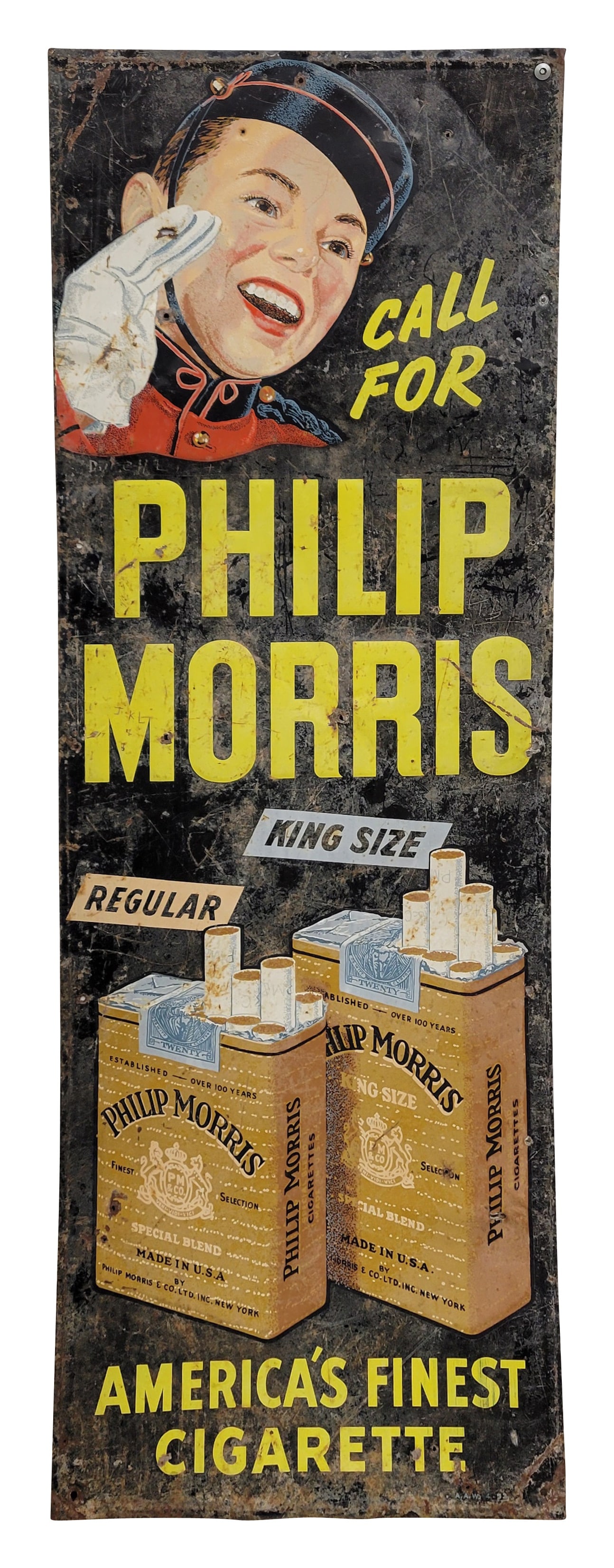 Call For Phillip Morris Embossed SST Sign (1 of 2)