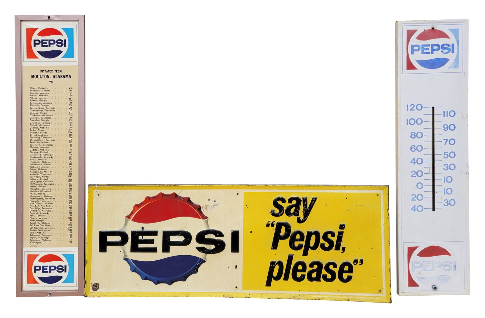 Pepsi Signs and Thermometer (1 of 2)