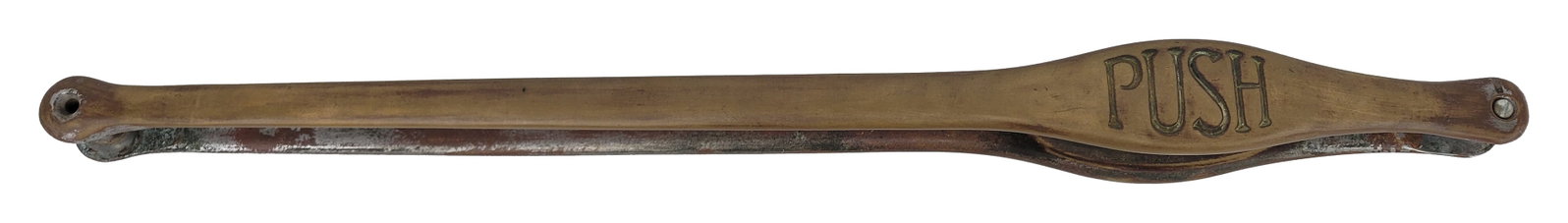 Pair of Heavy Metal Stamped Door Pushes (1 of 3)