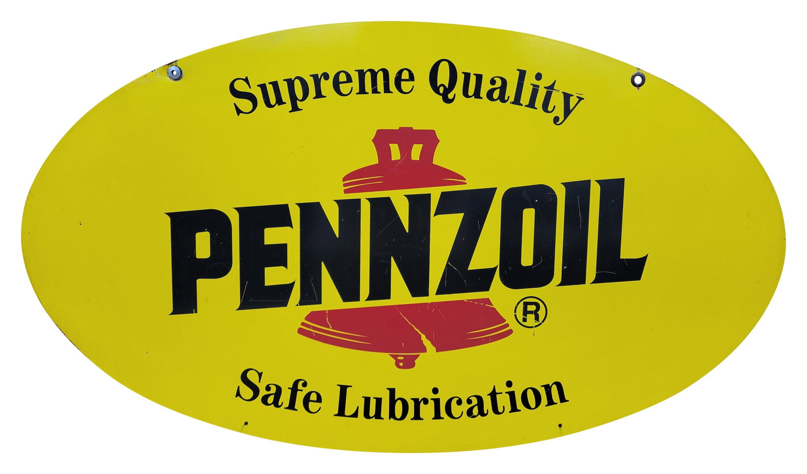 Pennzoil Supreme Quality Safe Lubrication Single Sided Tin Sign (1 of 2)