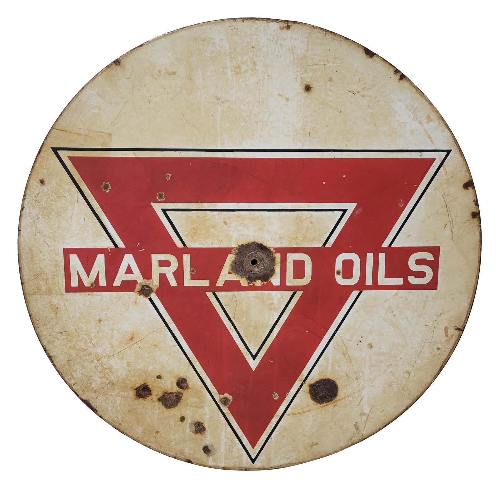 1920's Conoco Marland Oils DSP Sign (1 of 2)