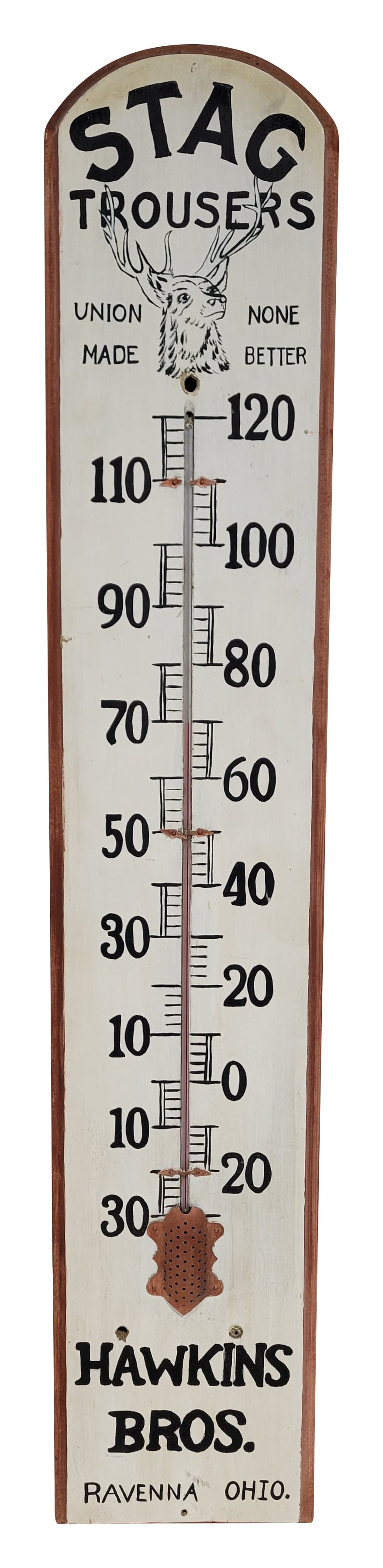 Stag Trousers Union Made None Better Wood Thermometer (1 of 4)