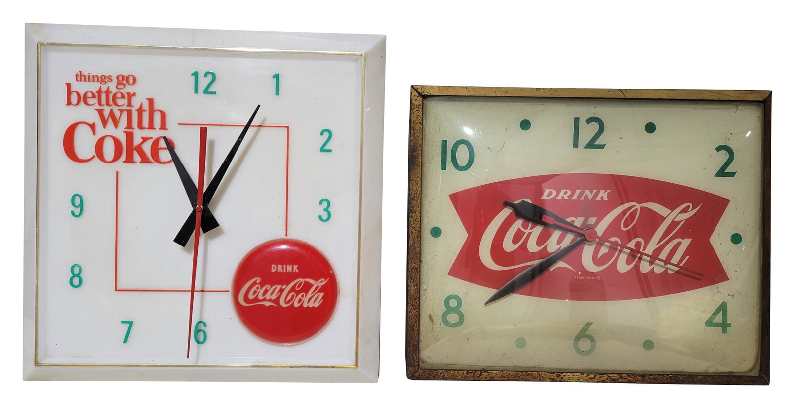 Things Go Better With Coke and Drink Coca Cola Clocks (1 of 2)