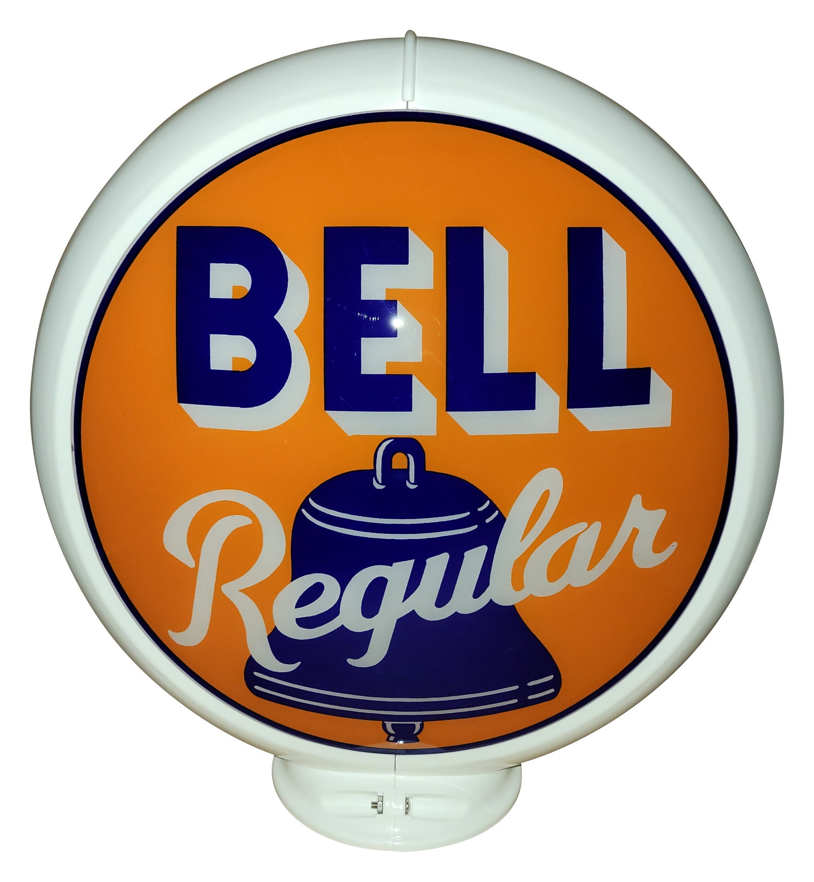 Bell Regular Gasoline 13.5" Single Lens w/ Capco Globe Body (1 of 2)