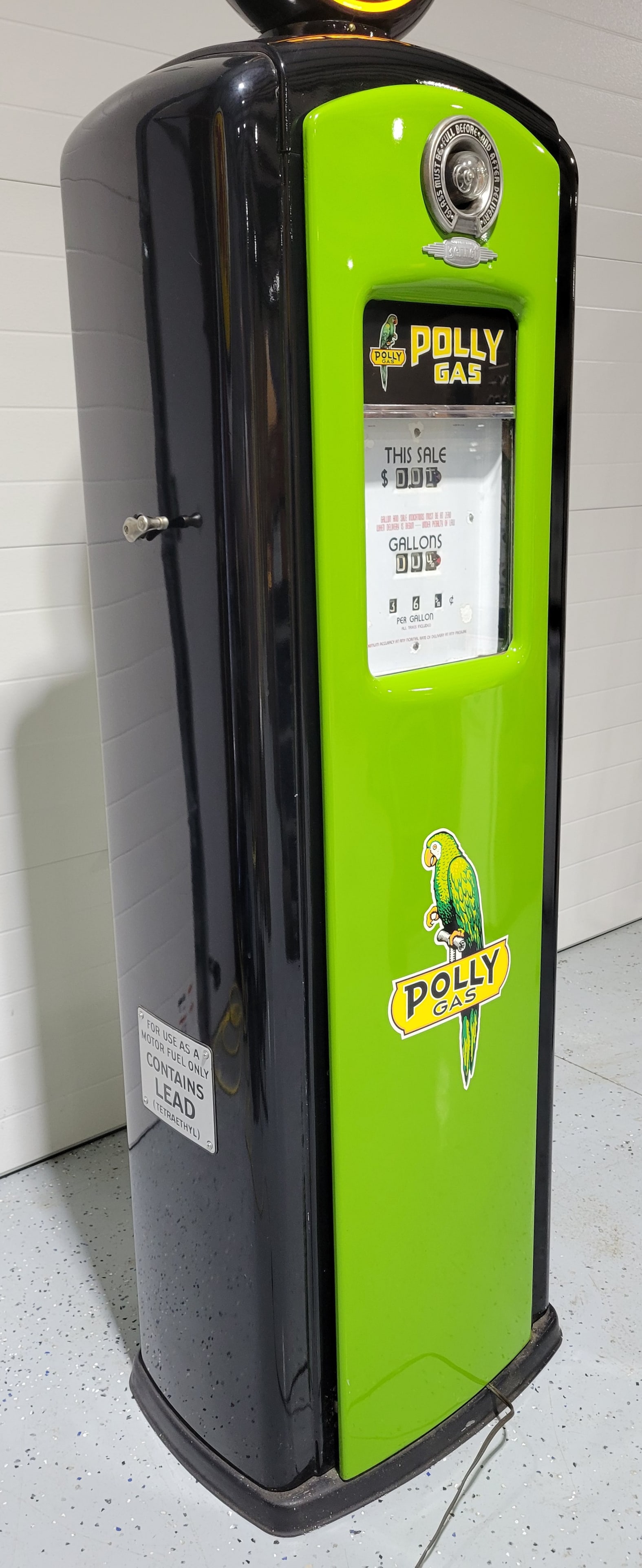 Bennett Model #646 Computing Gas Pump Polly Professionally Restored - 4