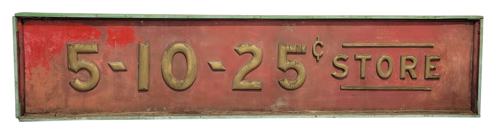 Large 5 10 25 Cent Store SST And Wood Sign (1 of 3)