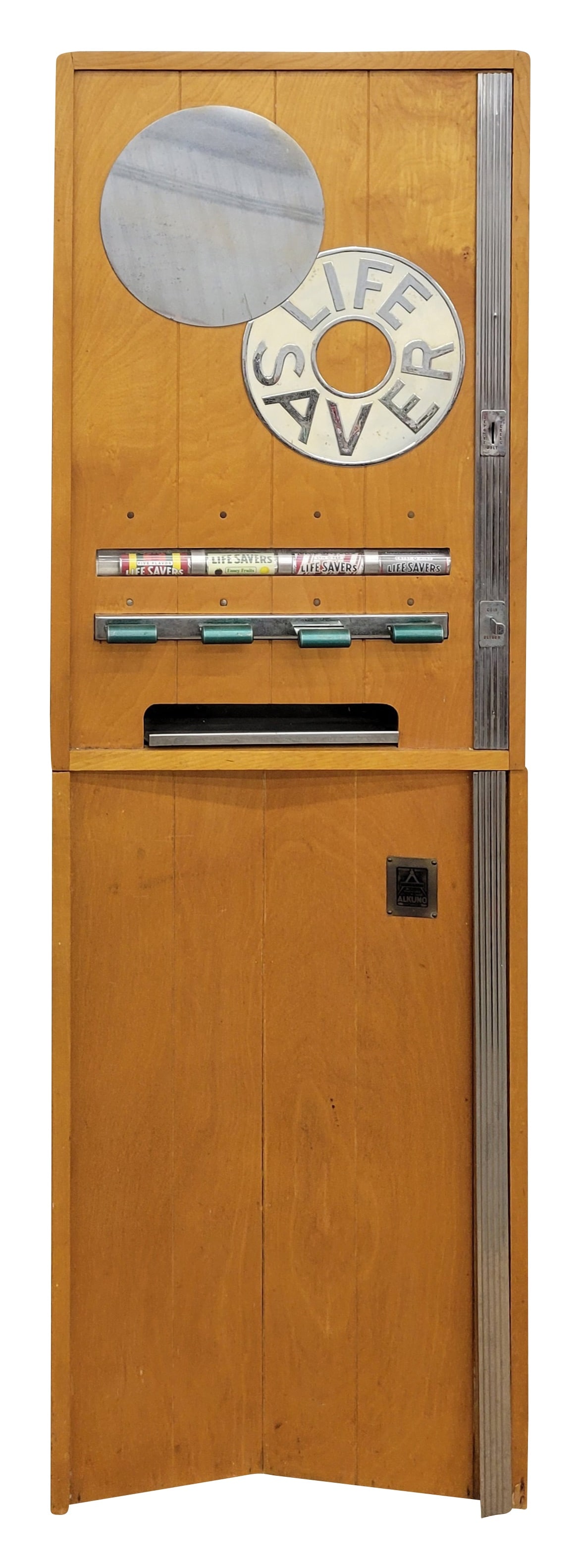 Life Saver 5 Cent Coin Operated Alkuno Vending Machine (1 of 6)