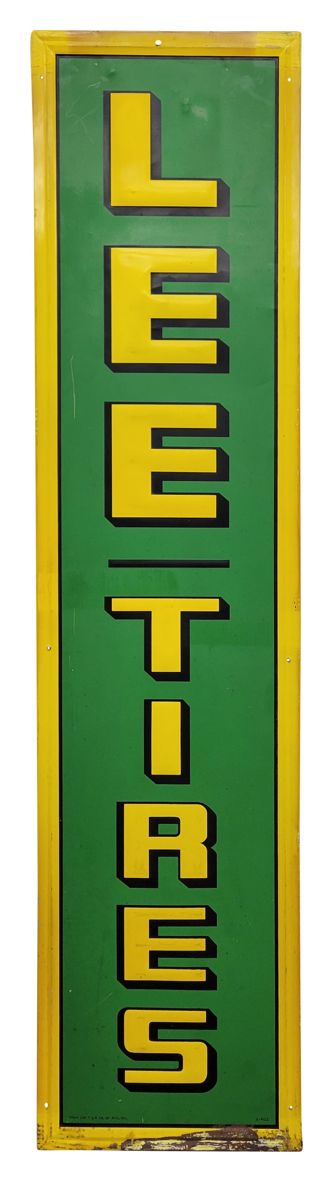 Lee Tires Embossed Single Sided Tin Sign (1 of 4)