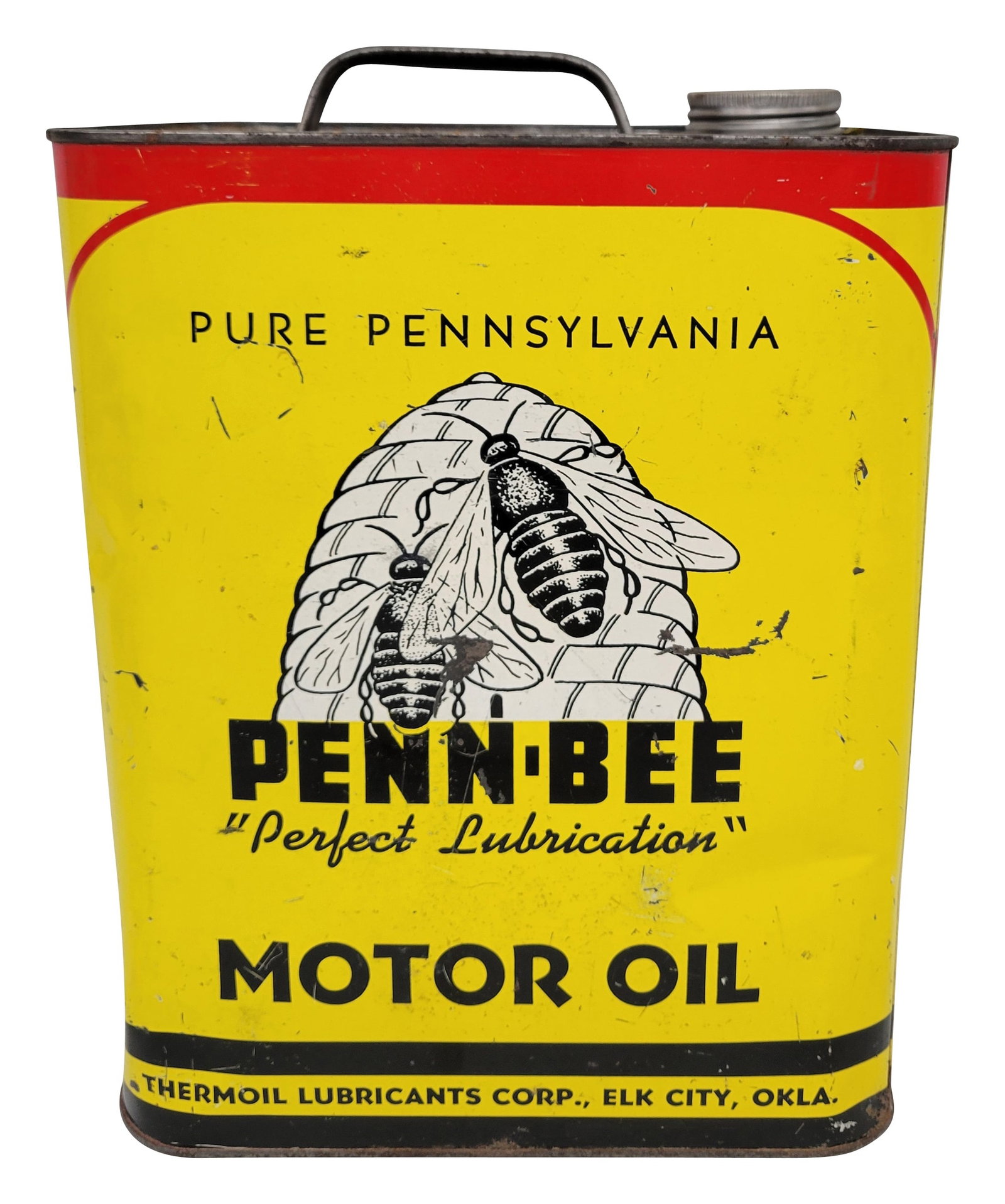 Penn Bee "Perfect Lubrication" 2 Gallon Metal Can (1 of 4)