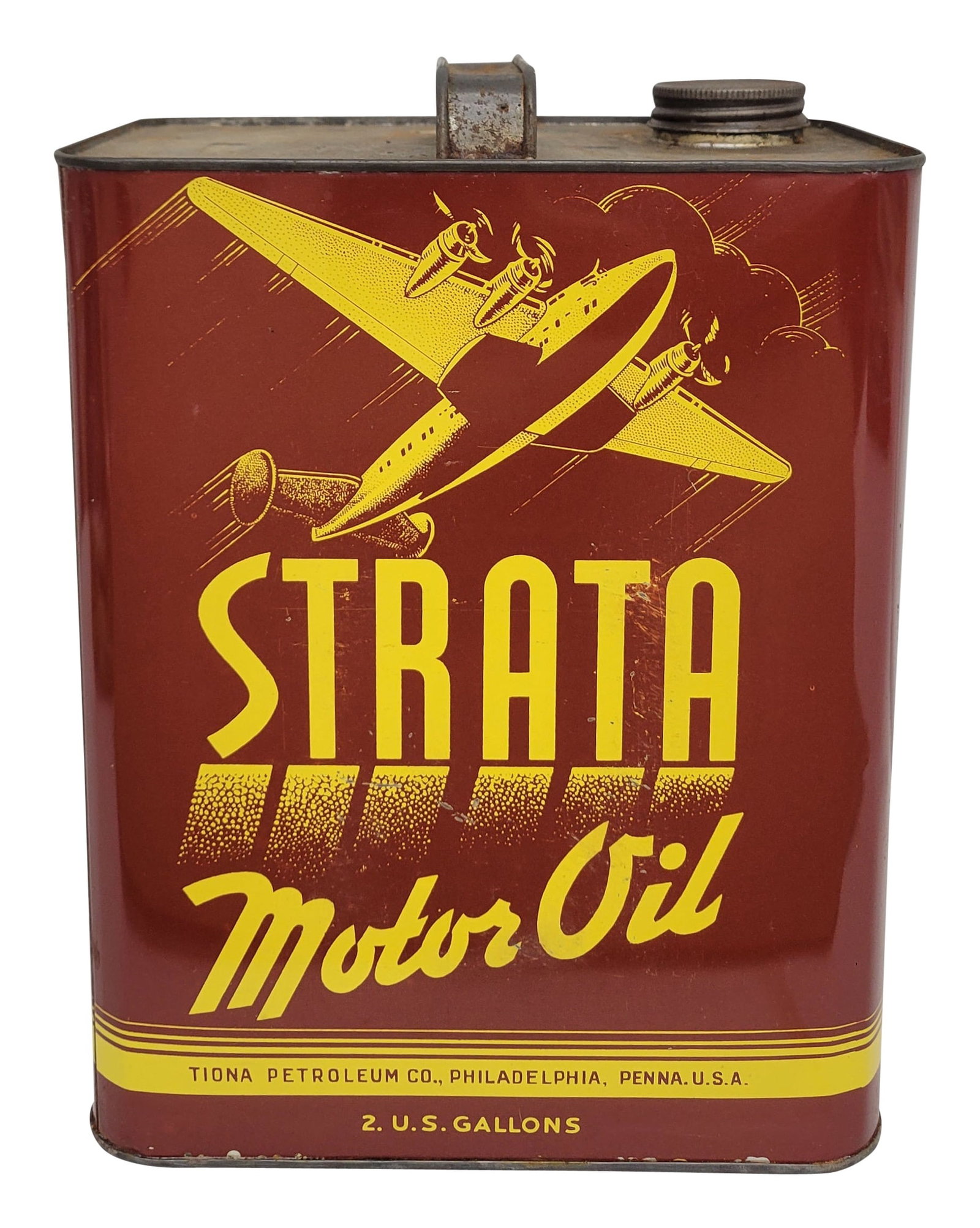 Strata Motor Oil 2 Gallon Metal Can (1 of 4)