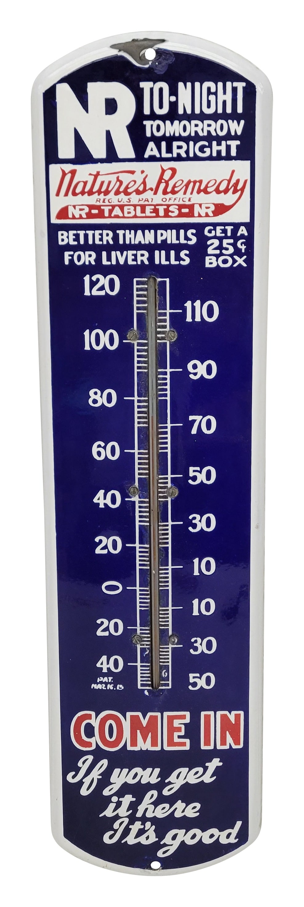 Nature's Remedy If You Get It Here It's Good Porcelain Thermometer (1 of 2)