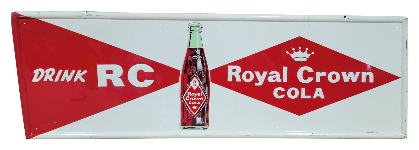 Drink RC Royal Crown Cola Embossed SST Sign (1 of 2)