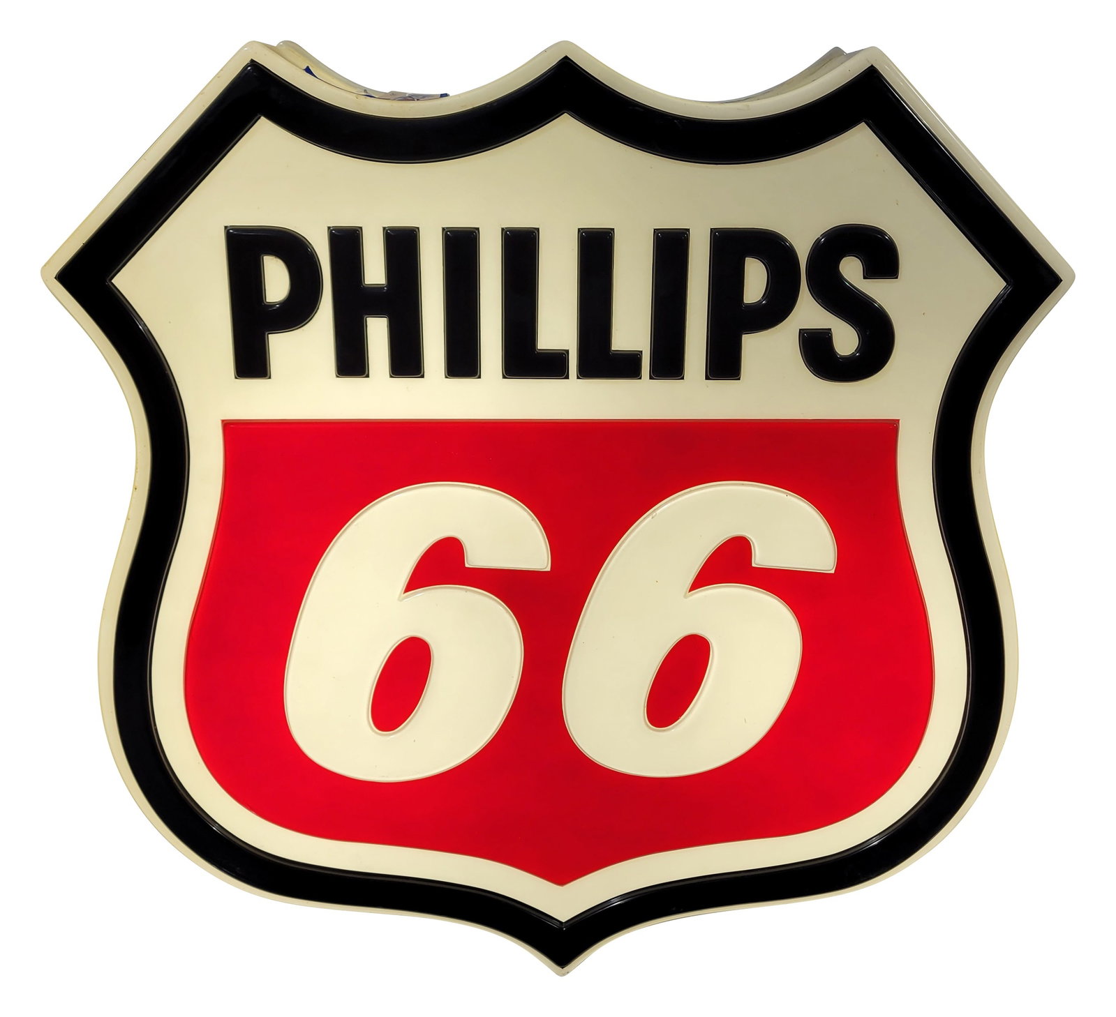 Phillips 66 Embossed Light Up Plastic Sign (1 of 2)