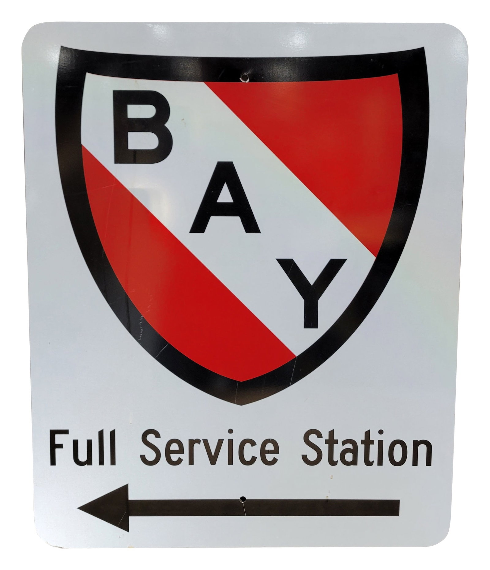 Bay Full Service Station Single Sided Sign (1 of 2)