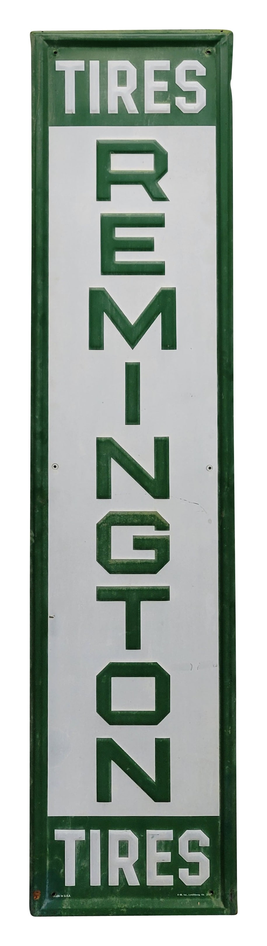 Remington Tires Embossed Single Sided Tin Sign (1 of 3)