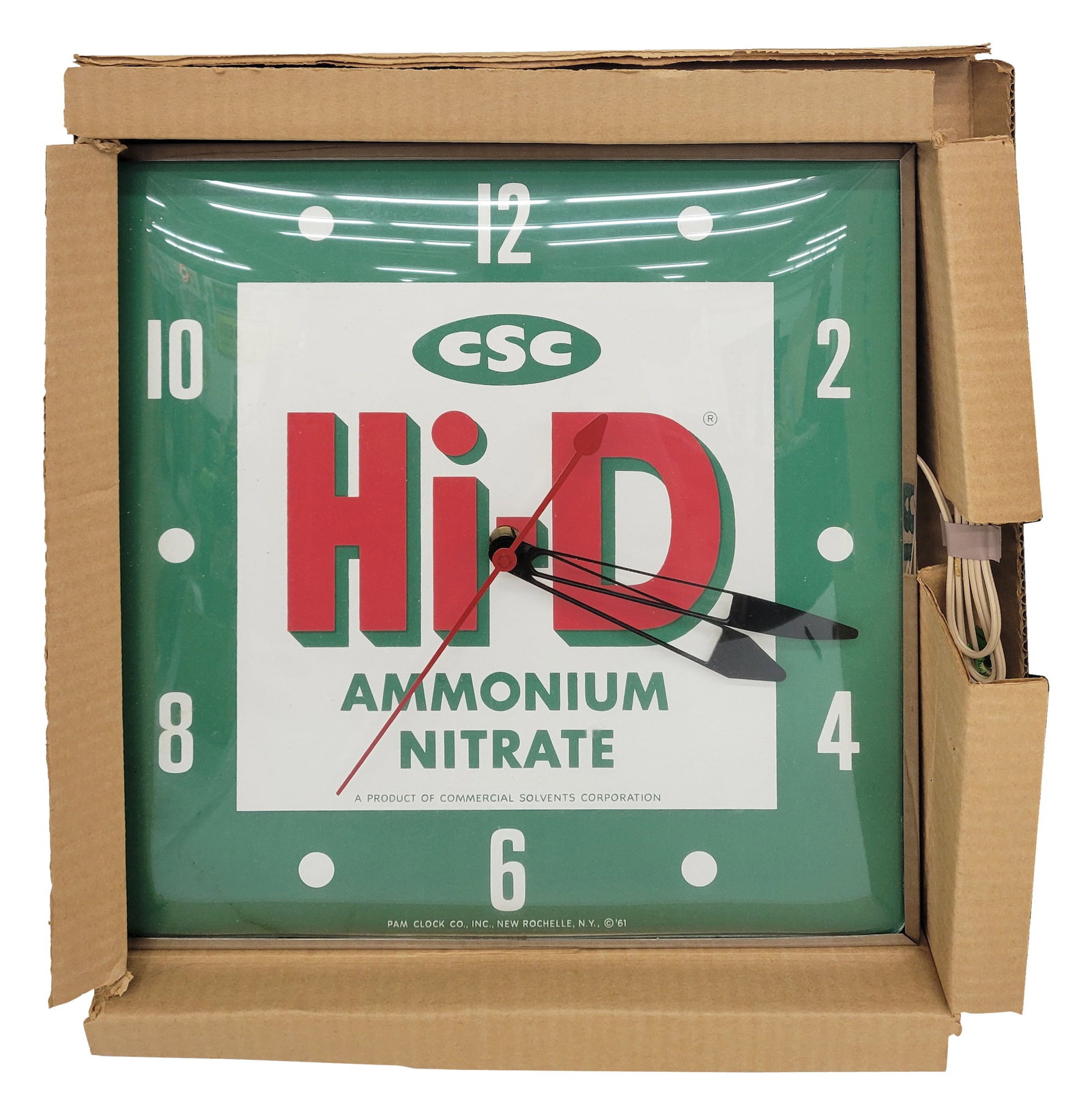 Hi-D Ammonium Nitrate Pam Clock NOS (1 of 4)