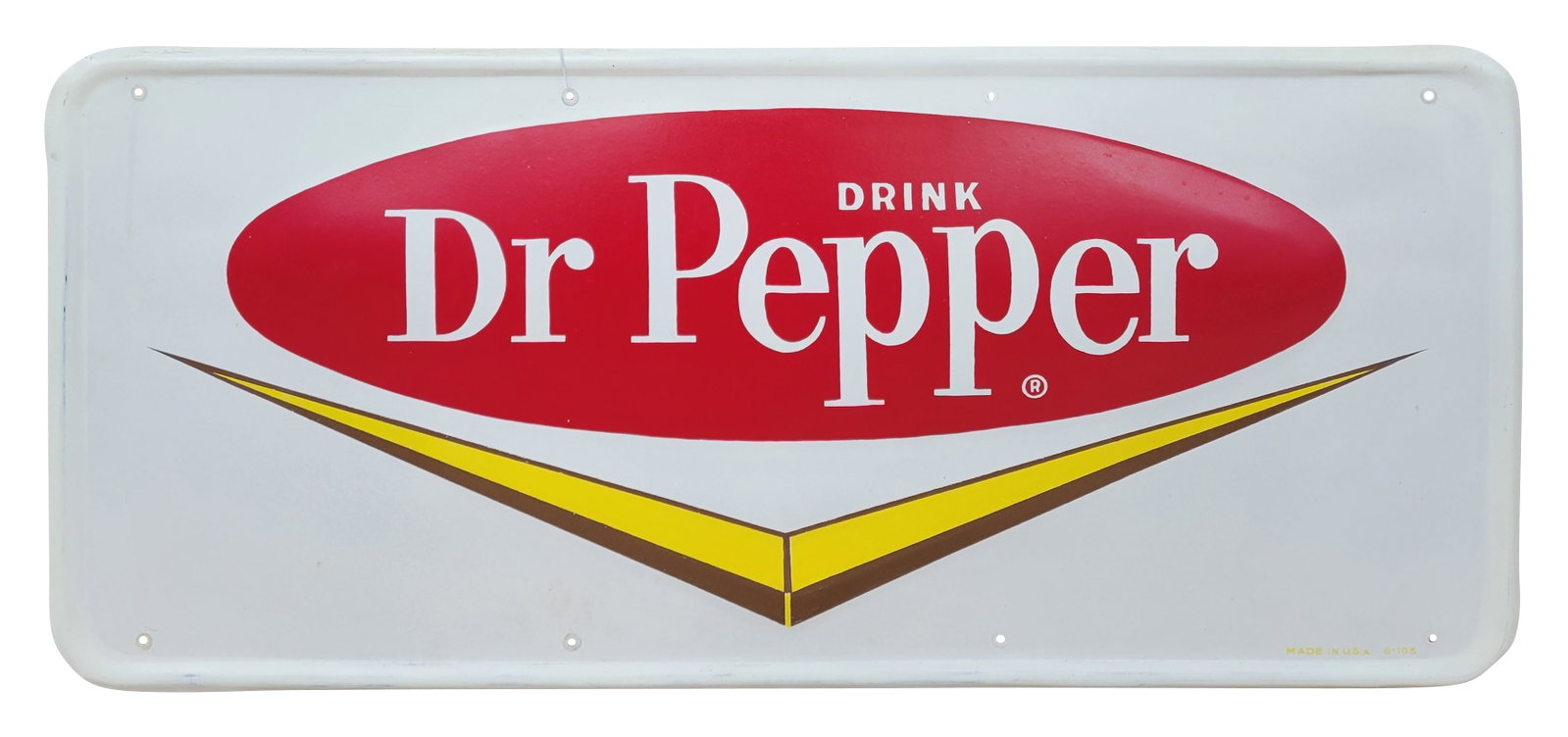 Drink Dr Pepper Embossed Single Sided Sign (1 of 3)