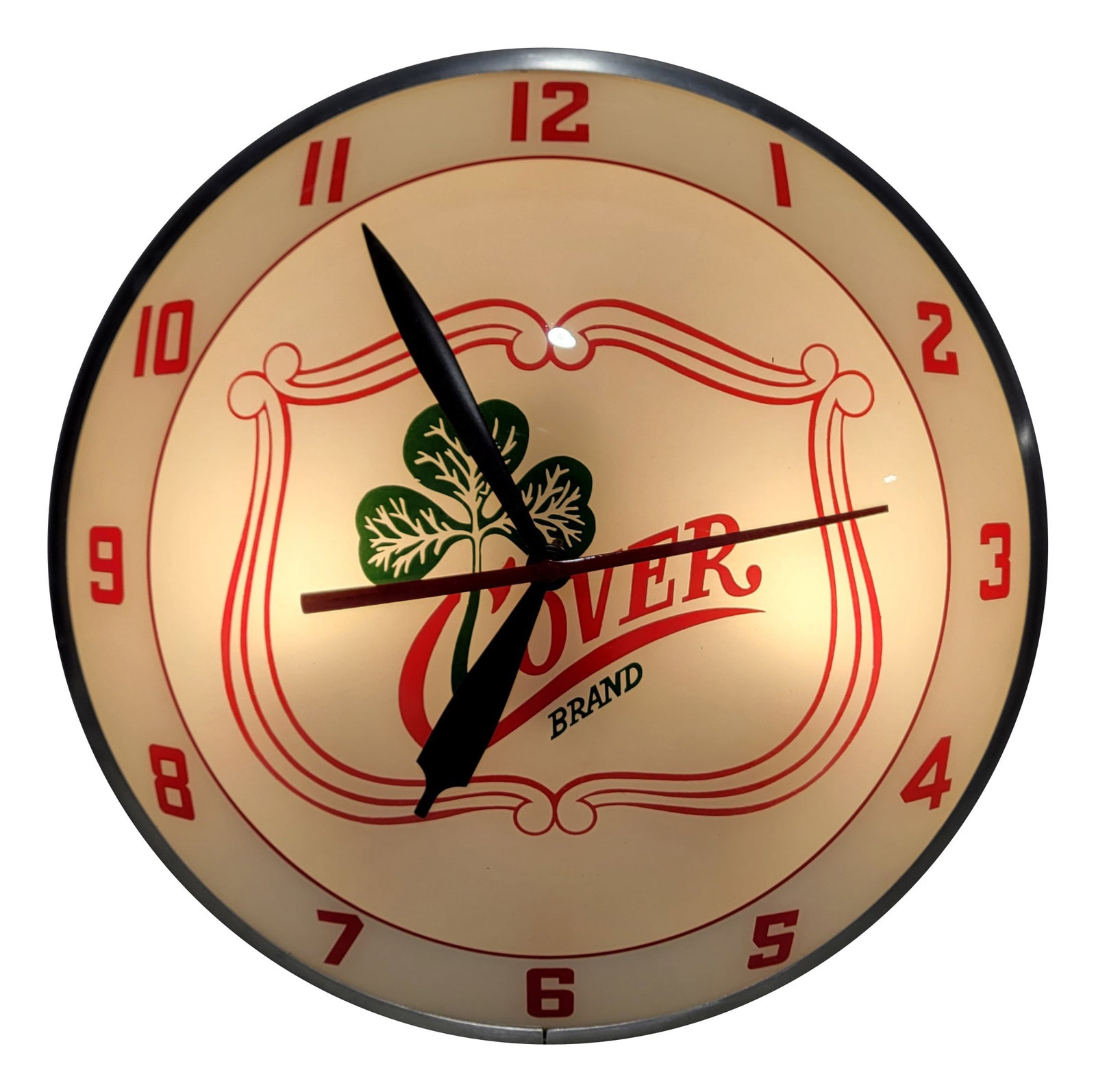 Clover Brand Double Bubble Light Up Advertising Clock (1 of 3)